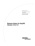 Avaya BayRS Version 15.4.1.0 Release Notes