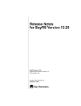 Avaya BayRs Version 12.20 Release Notes