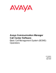 Avaya Basic Call Management System (BCMS) User's Manual