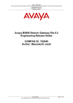 Avaya B5800 Release Notes