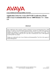 Avaya B179 Application Note