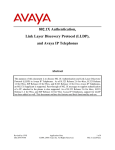 Avaya 802.1X User's Manual
