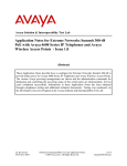 Avaya 4600 Series IP Telephones Application Note