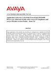 Avaya 4600 Series IP Telephones Application Note