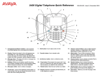 Avaya 2420 Digital Telephone User's Manual