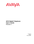 Avaya 2410 Digital Telephone User's Guide