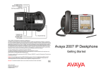 Avaya 2007 IP Deskphone Getting Started Manual
