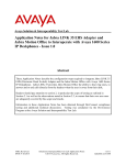 Avaya 1600 Series IP Deskphones Application Note