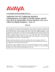 Avaya 1400 Series Digital Deskphones Application Note