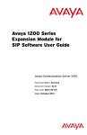 Avaya 1200 Series Expansion Module for SIP Software User Guide
