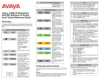 Avaya 1140E Quick Reference Guide