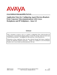 Avaya 1100 Series Application Note