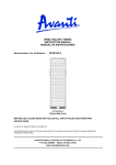 Avanti WC681BG-2 User's Manual