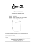 Avanti SHP2501B User's Manual