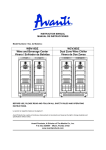 Avanti Refrigerator WBV19DZ User's Manual