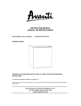 Avanti BCA1810W User's Manual
