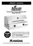Avalon Stoves A10-1224 User's Manual