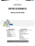 Audiovox VX7012 Installation Manual