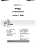 Audiovox VX4025 Installation Manual