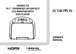 Audiovox VODEXL10 Owner's Manual