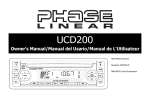 Audiovox UCD200 User's Manual