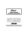 Audiovox Rampage ACD-20 User's Manual