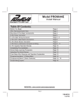 Audiovox PRO9644E Installation Manual