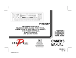 Audiovox Prestige P963ESP User's Manual