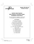 Audiovox PRESTIGE APS-20LAD User's Manual