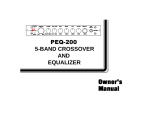 Audiovox PEQ-200 User's Manual