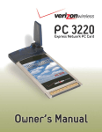 Audiovox PC 3220 User's Manual