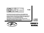 Audiovox P-99A User's Manual