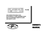 Audiovox P-57S User's Manual