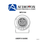 Audiovox MP2164 User's Manual