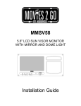 Audiovox MMSV58 User's Manual