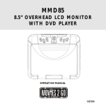 Audiovox MMD85 User's Manual