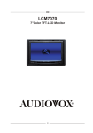 Audiovox LCM7070 User's Manual