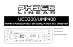 Audiovox UMP400 User's Manual
