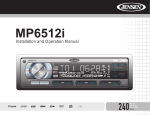 Audiovox Jensen MP6512i User's Manual