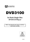 Audiovox Dvd3100 User's Manual