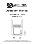 Audiovox D705PK User's Manual