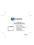 Audiovox CMOLF User's Manual