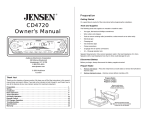 Audiovox CD4720 User's Manual