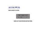 Audiovox AVP7280 User's Manual
