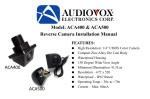 Audiovox ACA400 Installation Manual