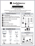 AudioSource Speaker FS3D62 User's Manual