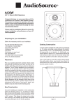 AudioSource 2-Way User's Manual