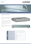 Audiolab 8000M User's Manual