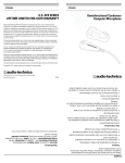 Audio-Technica ATR4650 User's Manual