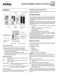 Aube Technologies TH123 User's Manual